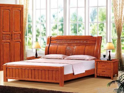 中國洋福品牌 廠家直銷2015年新款大床圖片_高清圖_細節圖-江西洋福木業 -